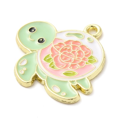 Alloy Enamel Pendants X-ENAM-R146-02B-1