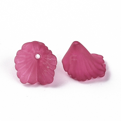 Frosted Acrylic Bead Caps MACR-S371-10A-706-1
