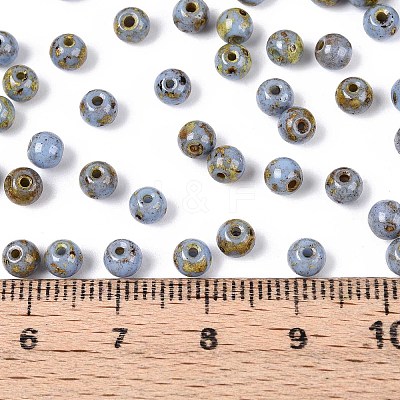 Picasso Baking Paint Glass Seed Beads SEED-N007-35F-1