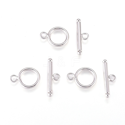 Brass Toggle Clasps KK-L189-23-1