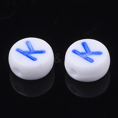 Initial Acrylic Beads OACR-E001-20K-1