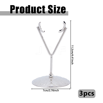 Alloy Crystal Ball Crafts Holder ODIS-WH0030-260P-1