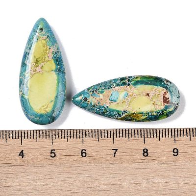 Dyed Synthetic Imperial Jasper Pendants G-P529-07E-1