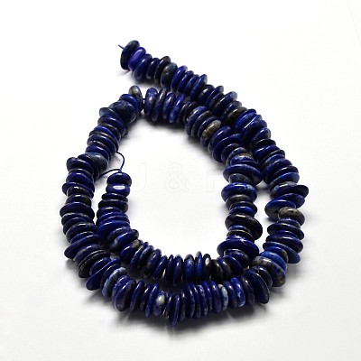 Natural Dyed Lapis Lazuli Chip Beads Strands X-G-E271-63-1