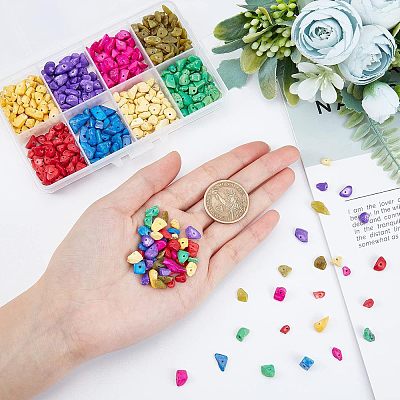144G 8 Style Natural & Synthetic Gemstone Beads Strands G-NB0002-63-1