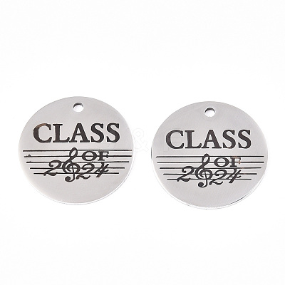 Non-Tarnish 201 Stainless Steel Pendants STAS-T064-38P-23-1