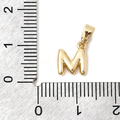 Brass Letter Charms KK-G554-22G-M-1