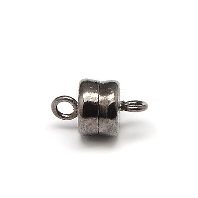 Column Brass Magnetic Clasps with Loops KK-M064-M-NR-1