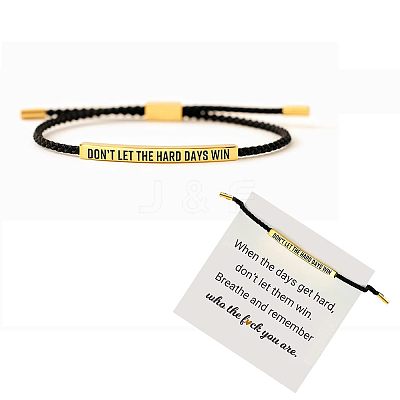 304 Stainless Steel Tube Bead Braided Bead Bracelets FS-WGDF774-01-1