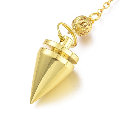 Brass Cone Dowsing Pendulums KK-K239-02G-1
