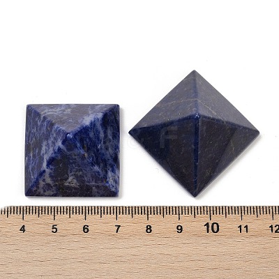 Natural Sodalite Orgonite Pyramid Display Decorations G-C186-07J-1