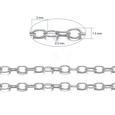 Brass Cable Chains CHC-034Y-P-1