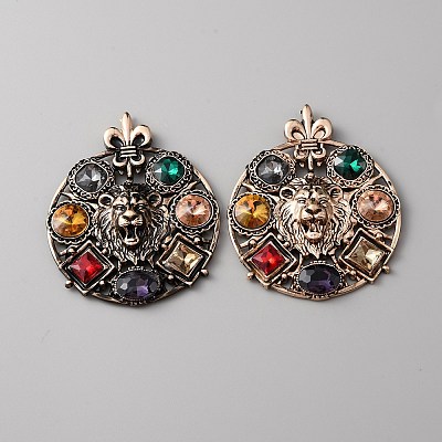 Alloy Rhinestone Shoe Decoration AJEW-WH0401-11B-1