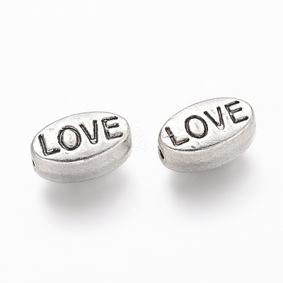 Mens Valentines Day Gift Idea Tibetan Style Alloy Beads TIBEB-5850-AS-RS-1