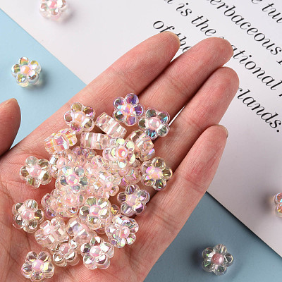 Transparent Acrylic Beads TACR-S152-06B-SS2112-1