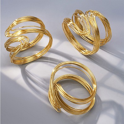 304 Stainless Steel Multi-layer Wire Bangles SA-C001-03A-G-1
