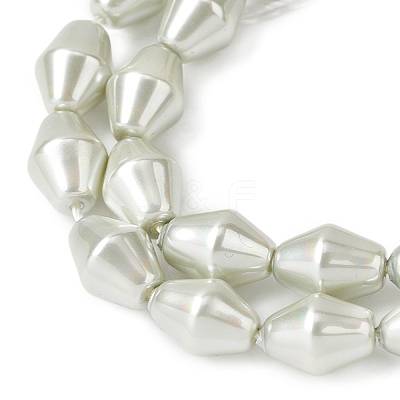 Electroplate Opaque Glass Imitation Pearl Bead Strands EGLA-H113-05C-1