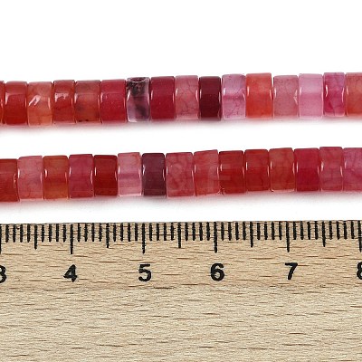 Dyed Natural Agate Beads Strands G-U030-B01-04-1