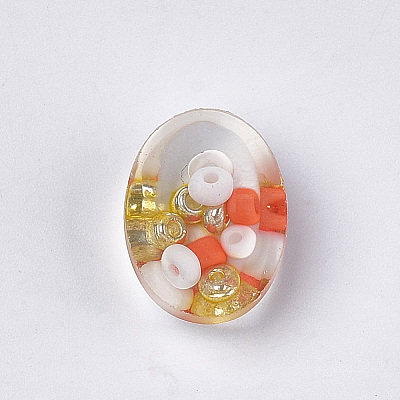 Transparent Resin Cabochons CRES-T014-10A-1