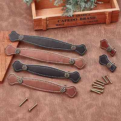 PU Leather Drawer Handles FIND-WH0052-55A-1