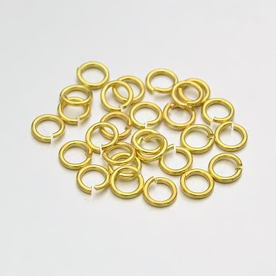 Brass Open Jump Rings KK-E647-17G-4mm-1