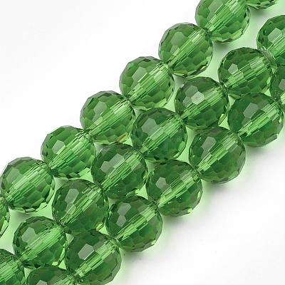 Transparent Glass Bead Strands GLAA-R095-8mm-14-1
