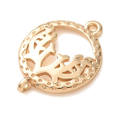Brass Connector Charm KK-CBA2F8A-01G-1