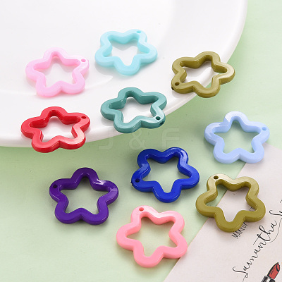 Opaque Acrylic Pendants MACR-S373-24H-1