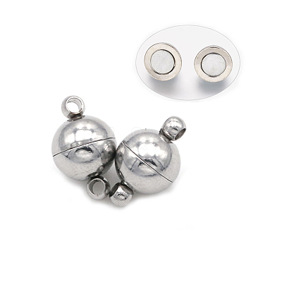Brass Magnetic Clasps with Loops X-KK-M058-P-1