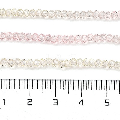 Transparent Painted Glass Beads Strands X-DGLA-A034-T1mm-A25-1