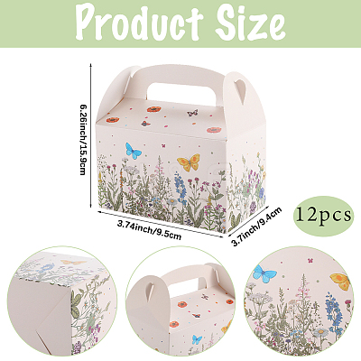 12Pcs Folding Paper Gift Boxes CON-WH20001-18A-1
