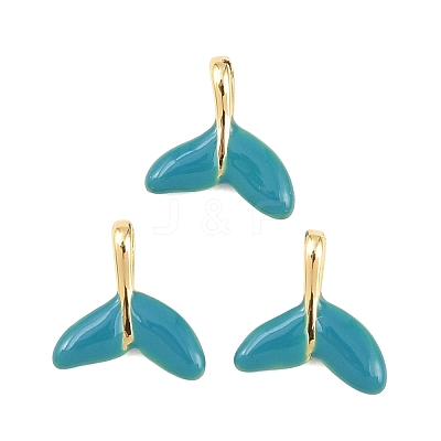 Brass Enamel Charms KK-B167-02G-01-1
