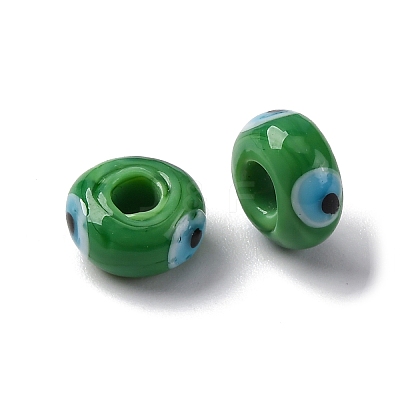 Handmade Evil Eye Lampwork Beads LAMP-F021-01-08-1