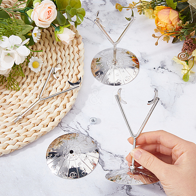 Alloy Crystal Ball Crafts Holder ODIS-WH0030-260P-1