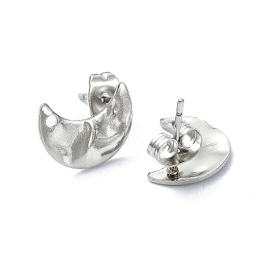 Non-Tarnish 304 Stainless Steel Stud Earring Findings STAS-L024-003P-10-1