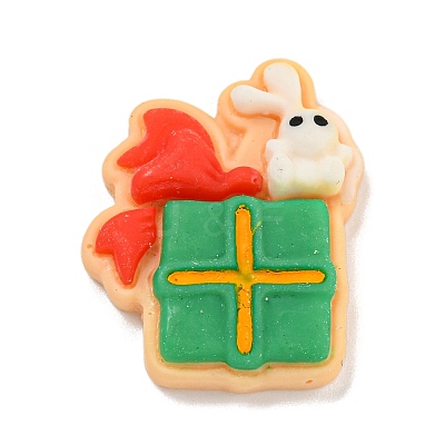 Christmas Opaque Resin Decoden Cabochons RESI-U006-01C-1