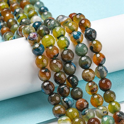 Natural Agate Beads Strands G-C082-A01-04-1