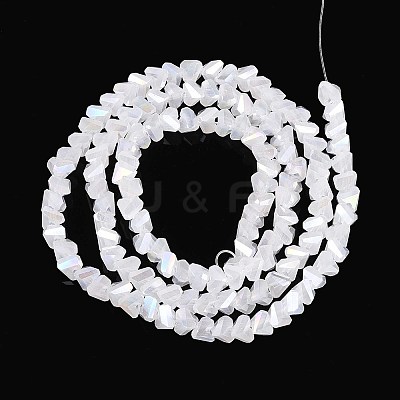 Electroplate Imitation Jade Glass Beads Strands GLAA-N023-4mm-31-1