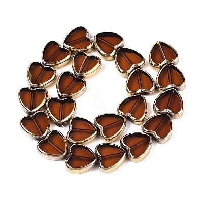 Electroplate Glass Beads Strands EGLA-T021-23E-1
