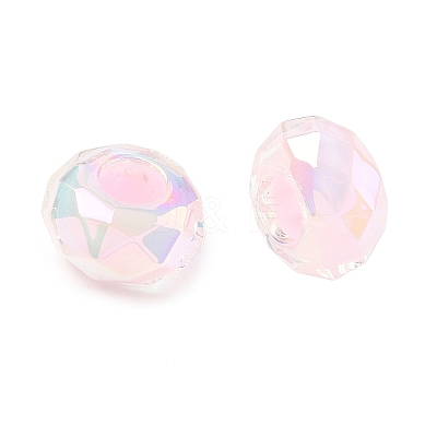 Electroplate Transpant Resin European Beads RE-CBAFF00-02C-1
