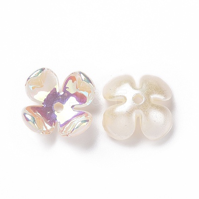 Opaque Acrylic Bead Caps OACR-E013-08-1