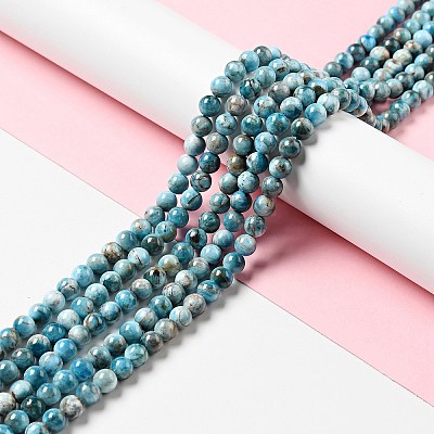 Natural Apatite Beads Strands X-G-G858-01A-1