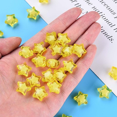 Transparent Acrylic Beads TACR-S152-02A-717-1