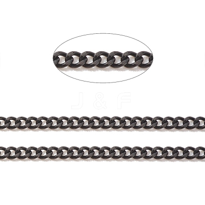 304 Stainless Steel Curb Chains CHS-E005-02EB-1