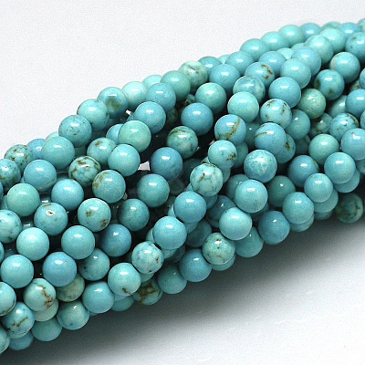 Natural Magnesite Beads Strands TURQ-G103-4mm-01-1