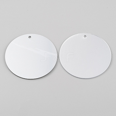 Acrylic Mirror Pendants FIND-WH0417-82B-1