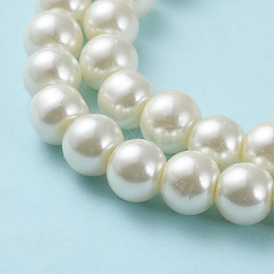 Glass Pearl Beads Strands HY-8D-B02-1