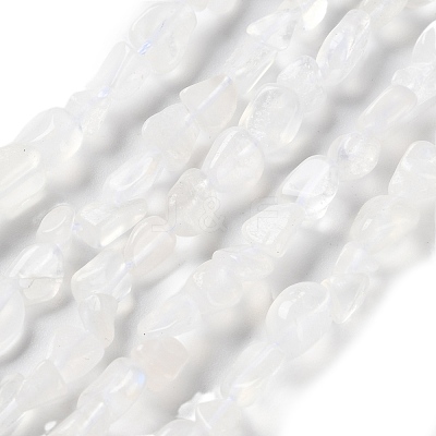 Natural Rainbow Moonstone Beads Strands G-P497-01C-62-1