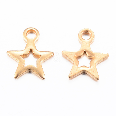 Ion Plating(IP) 304 Stainless Steel Charms X-STAS-H392-01G-1