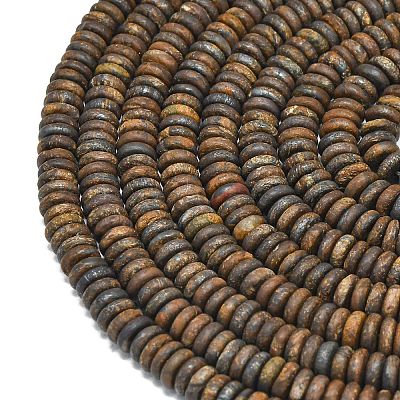 Frosted Natural Bronzite Beads Strands G-K389-C23-01-1